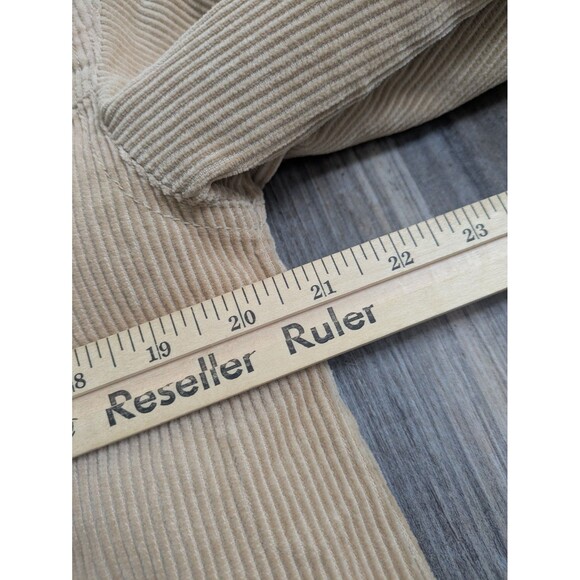 NWT LUCKY BRAND Women’s Tan Corduroy Sherpa Satin Lined Button Down Coat Medium - Picture 5 of 7